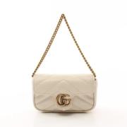 Pre-owned Leather gucci-bags Gucci Vintage , White , Dames