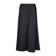 Elegante Longuette Rok Brunello Cucinelli , Black , Dames