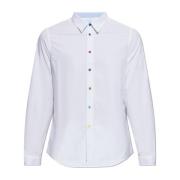 Katoenen shirt PS By Paul Smith , White , Heren