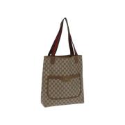 Pre-owned Plastic totes Gucci Vintage , Beige , Dames