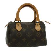 Pre-owned Canvas handbags Louis Vuitton Vintage , Brown , Dames