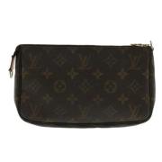 Pre-owned Canvas pouches Louis Vuitton Vintage , Brown , Dames