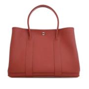 Pre-owned Leather totes Hermès Vintage , Red , Dames