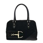 Pre-owned Canvas handbags Gucci Vintage , Black , Dames