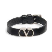 Zwart VLogo Armband Italië Ontwerp Valentino Garavani , Black , Heren