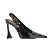 Dune Slingback Patent Pumps Saint Laurent , Black , Dames