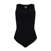 Geribbeld body Alaïa , Black , Dames