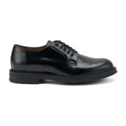 Klassieke leren Derby-schoen Frau , Black , Heren