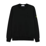 Zwarte Truien voor Mannen Stone Island , Black , Heren