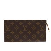 Pre-owned Canvas clutches Louis Vuitton Vintage , Brown , Dames