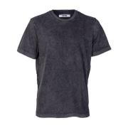 Heren Crew Neck T-shirt. Italiaans katoen. Regular Fit. Mauro Grifoni ...