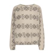 Nordic Pullover met Grijs Nordic Print American Dreams , Multicolor , ...