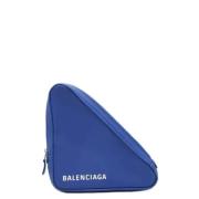 Pre-owned Leather clutches Balenciaga Vintage , Blue , Dames