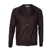 Heren wollen vest, Raglan schouder Paolo Pecora , Brown , Heren