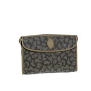 Pre-owned Leather clutches Saint Laurent Vintage , Brown , Dames