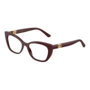 Stijlvolle Bril in Zwarte Frame Dolce & Gabbana , Red , Dames