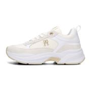 Chunky Feminine Witte Sneakers Tommy Hilfiger , White , Dames