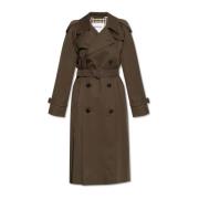 Katoenen trenchcoat Burberry , Green , Dames