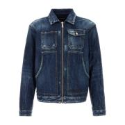 Stijlvolle Denim Jack voor Mannen Dsquared2 , Blue , Heren