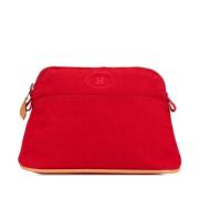 Pre-owned Canvas wallets Hermès Vintage , Red , Dames