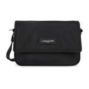 Magnetische Flap Crossbody Tas Basic Vita Lancaster , Black , Heren