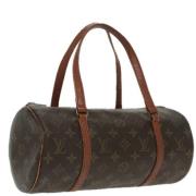 Pre-owned Canvas handbags Louis Vuitton Vintage , Brown , Dames