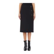 Getailleerde knooprok Courrèges , Black , Dames