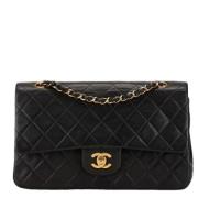 Pre-owned Leather chanel-bags Chanel Vintage , Black , Dames