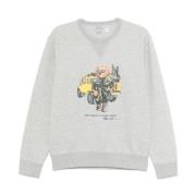 Grijze Sweater met Polo Bear Motif Polo Ralph Lauren , Gray , Heren