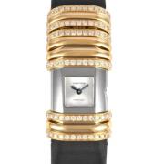 Pre-owned Satin watches Cartier Vintage , Gray , Dames