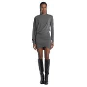 Grijze Crossover Mini Jurk Amazuin , Gray , Dames