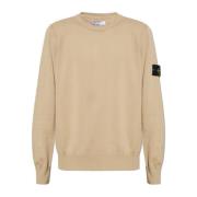 Trui met logo Stone Island , Beige , Heren