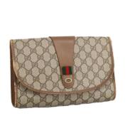 Pre-owned Canvas gucci-bags Gucci Vintage , Beige , Dames