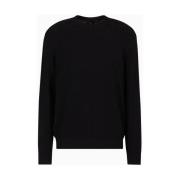 Zwarte Sweaters voor Stijlvolle Look Armani Exchange , Black , Heren