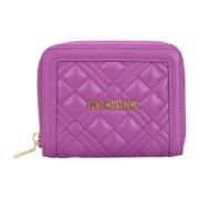 Stijlvolle Portemonnees en Kaarthouders Love Moschino , Purple , Dames