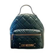 Stijlvolle Schouder Rugzak Love Moschino , Green , Dames