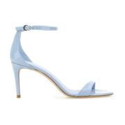 Pastel Blauwe Leren Sandalen Stuart Weitzman , Blue , Dames