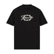 Zwarte Crew Neck T-shirts en Polos Givenchy , Black , Heren