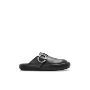 Leren slides Arc Alexander McQueen , Black , Heren