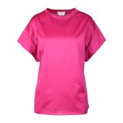 Katoenen T-shirt Ballantyne , Pink , Dames