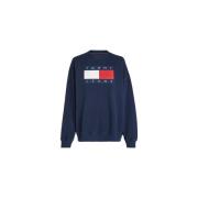 Crewneck Sweatshirt Tommy Jeans , Blue , Dames