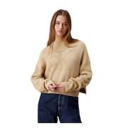 Trui met ronde hals Calvin Klein Jeans , Beige , Dames