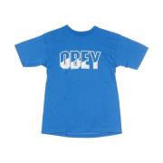 Hemelsblauw Heren T-shirt Obey , Blue , Heren