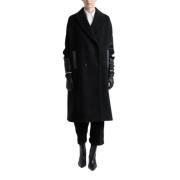 Wollen en kasjmier oversized cape Peserico , Black , Dames