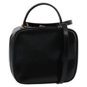 Pre-owned Leather handbags Gucci Vintage , Black , Dames