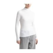 Puur nieuwe wol hoge hals trui Peserico , White , Dames