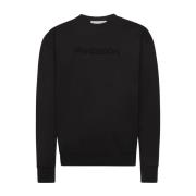 Zwart Geborduurde Crew Neck Sweatshirt JW Anderson , Black , Heren