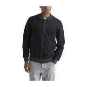 Bomber sweatshirt van katoenmix Peserico , Gray , Heren