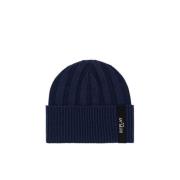 Stijlvolle Beanie Muts voor Mannen Replay , Blue , Heren