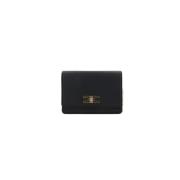 Zwarte Crossbody Tas van Kunstleer Elisabetta Franchi , Black , Dames